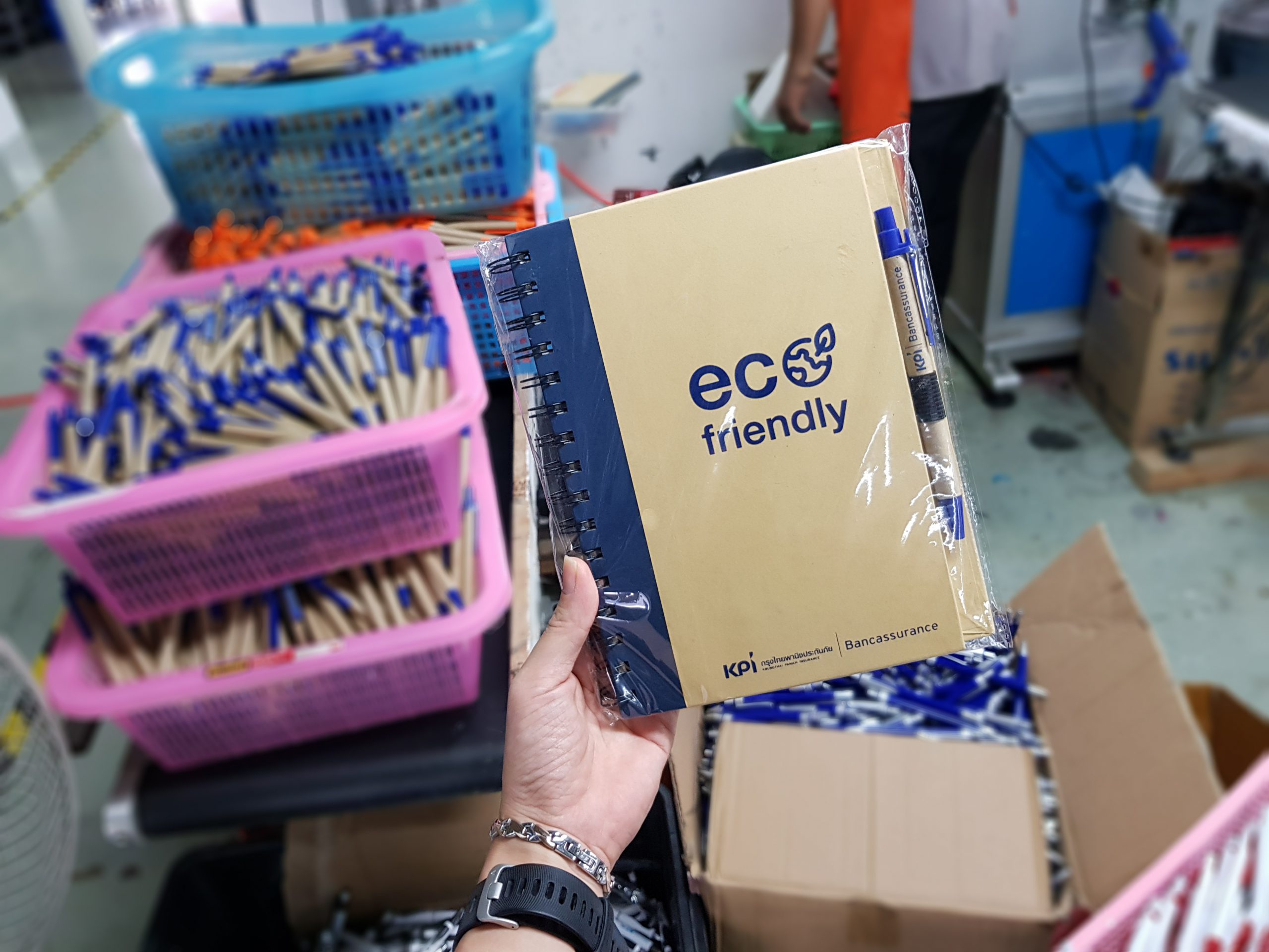 ผลงาน สมุดโน้ต eco friendly ของพรีเมี่ยม