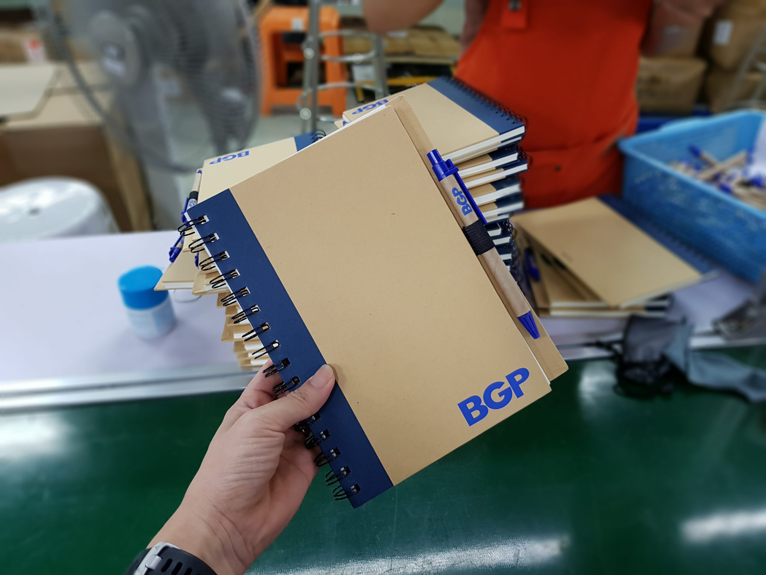 ผลงาน สินค้าพรีเมี่ยม สมุดโน๊ต BGP ราคาถูก
