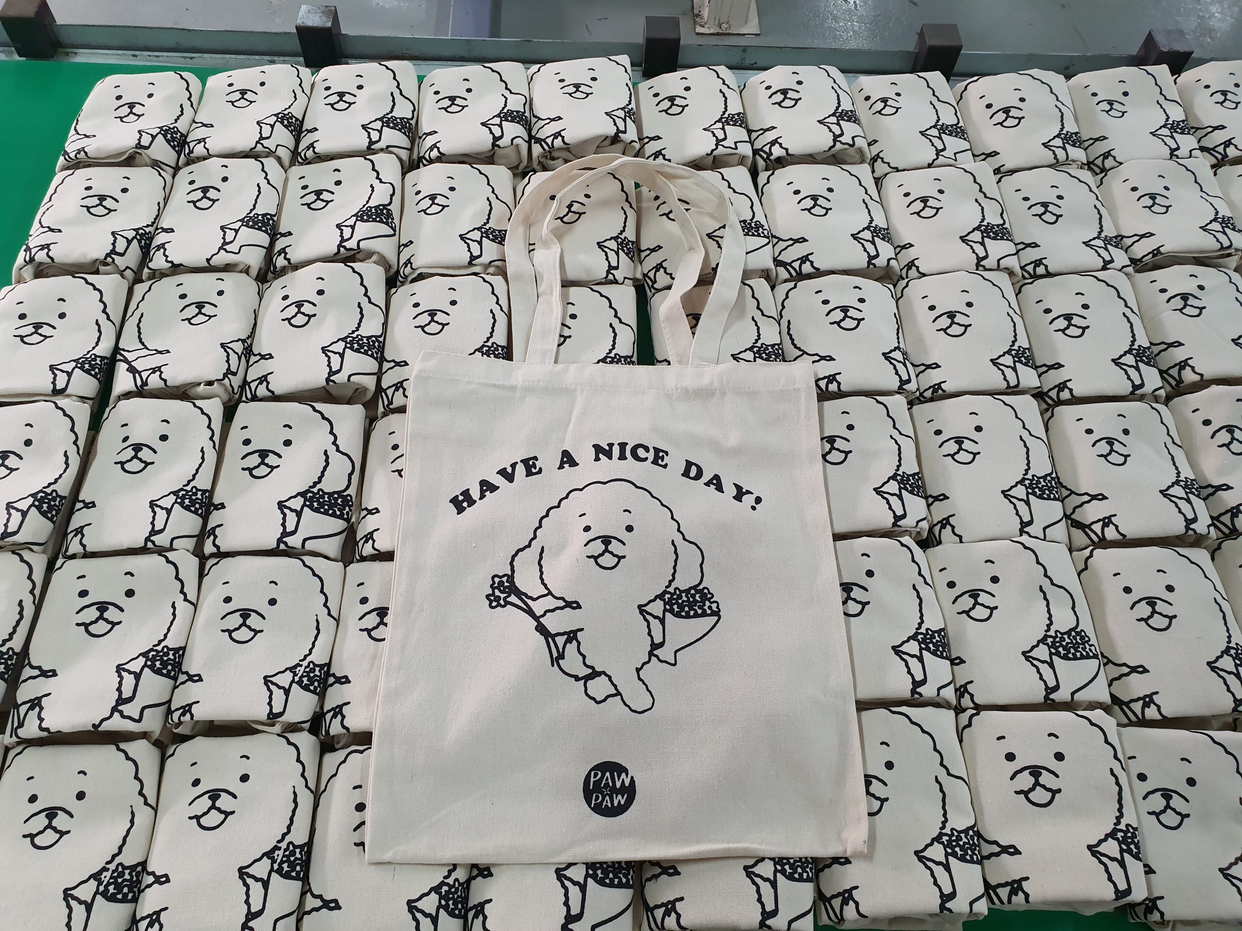ผลงาน ของพรีเมี่ยม ถุงผ้า HAVE A NICE DAY
