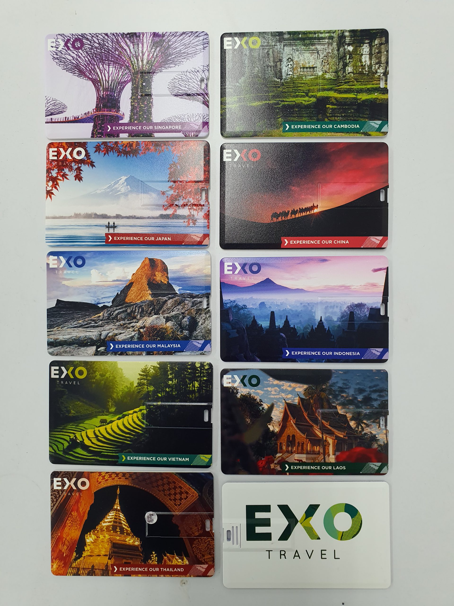 ผลงาน แฟลชไดร์ฟ ของพรีเมี่ยม EXO Travel ราคาถูก โรงงานของพรีเมี่ยม