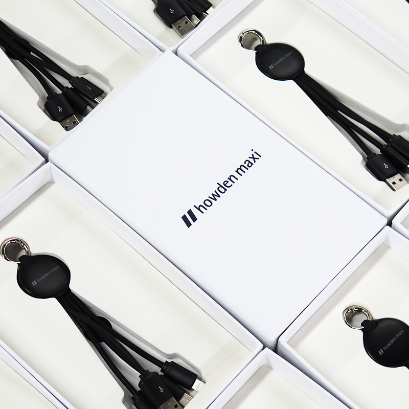 ผลงานของพรีเมี่ยม สายชาร์จ USB สกรีนโลโก้ สกรีนโลโก้ howden maxi