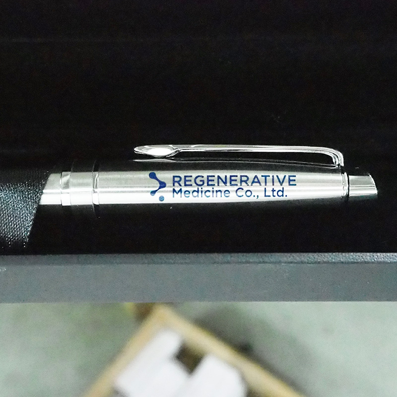 ผลงานปากกา+แพคเกจ สกรีนโลโก้ REGENERATIVE
