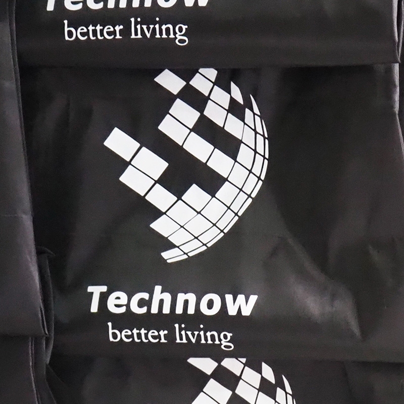 ผลงานถุงผ้าพับได้ สกรีนโลโก้ Technow