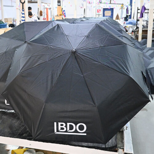 ผลงานร่มพับ สกรีนโลโก้ LBDO