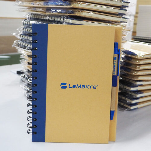 ผลงานสมุดโน้ต สกรีนโลโก้ LeMaitre