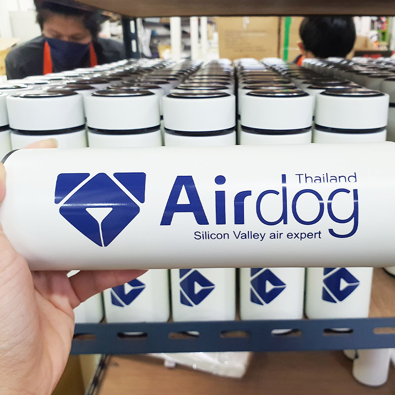 กระบอกน้ำสแตนเลส-สกรีนโลโก้-Airdog