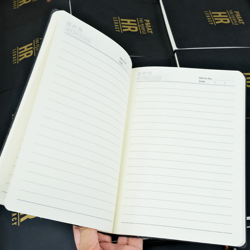 สมุดโน้ต-สกรีนโลโก้-PMAT-THE-PEOPLE-HR-LEGACY