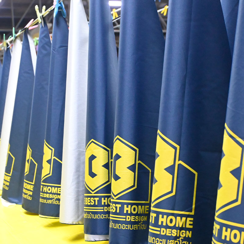 ร่ม-สกรีนโลโก้-THE BEST HOME DESIGN